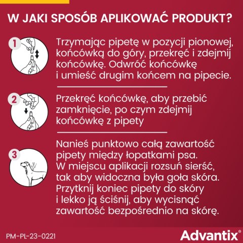 Bayer Advantix Krople Na Kleszcze I Pchły 0,4ml Bayer