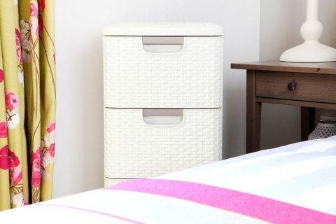 Curver Style Regał Z Szufladami Kremowy 42l Curver