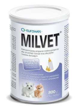Eurowet Milvet Mleko Zastępcze Dla Szczeniąt I Kociąt 800g Eurowet