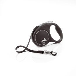 Flexi Smycz Black Design M Taśma 5m Do 25kg Czarna Flexi