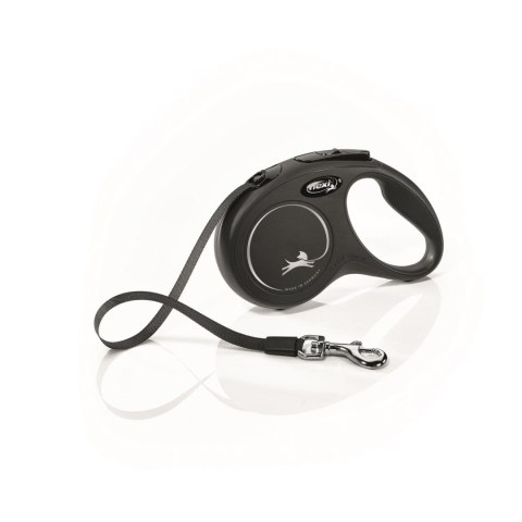 Flexi Smycz New Classic S Taśma 5m Do 15kg Czarna Flexi