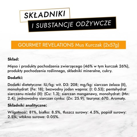 GOURMET Revelations Mus Z Kurczakiem 2x57g Gourmet