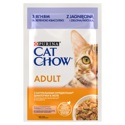 Purina Cat Chow Adult Jagnięcina I Zielona Fasolka 85g Purina Cat Chow