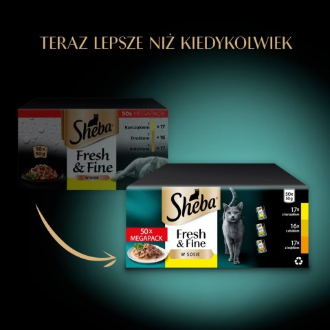 Sheba Fresh & Fine Saszetka 50x50g Sheba
