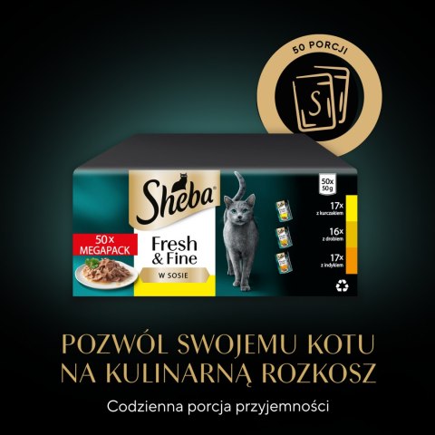 Sheba Fresh & Fine Saszetka 50x50g Sheba