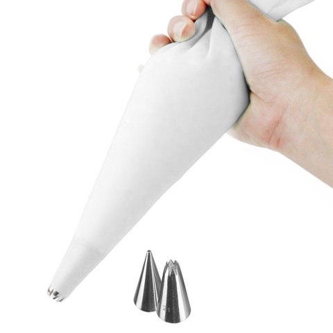 Rękaw Cukierniczy Silikonowy Duży Zestaw 30 cm z 2 Tylkami ORION