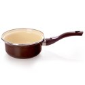 Rondel Emaliowany BROWN Retro 14 cm 620 ml Indukcja Zmywarka ORION