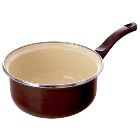 Rondel Emaliowany BROWN Retro 14 cm 620 ml Indukcja Zmywarka ORION