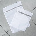 Siatka do Prania Worki na Bieliznę 2 szt. 29 x 39 cm Zamek VILDE