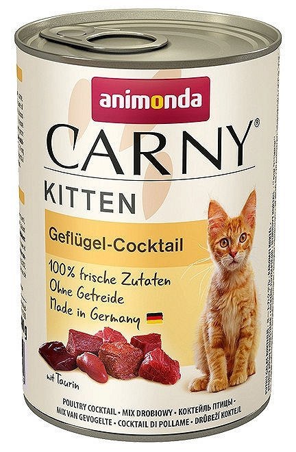 Animonda Cat Carny Kitten Koktajl Drobiowy 400g Animonda