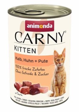 Animonda Cat Carny Kitten Wołowina, Cielęcina I Kurczak 400g Animonda