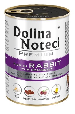 Dolina Noteci Premium Królik Z Żurawiną 400g Dolina Noteci