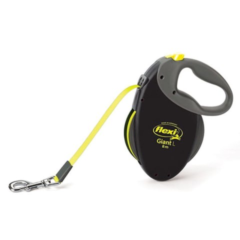 Flexi Smycz Oryginalna Giant L Taśma 8m Do 50 kg - Neon Flexi