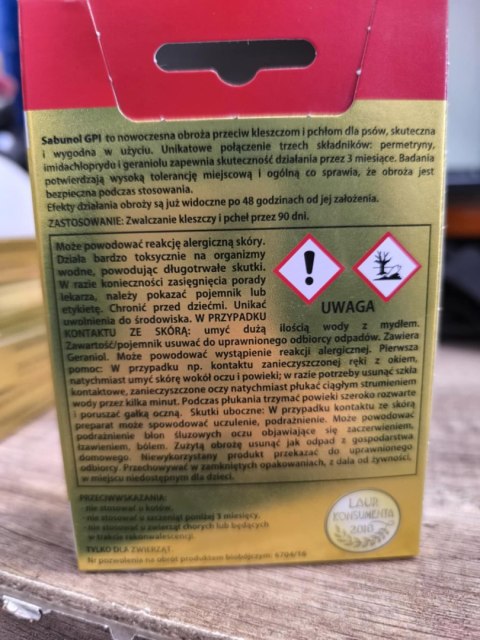 Laboratorium DermaPharm Sabunol Ozdobna Różowa Obroża Dla Yorków 35cm Laboratorium DermaPharm