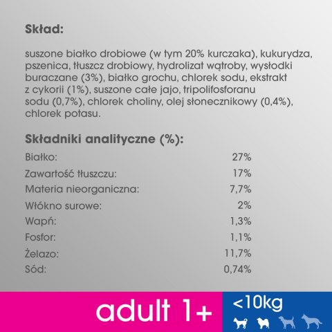 PERFECT FIT Adult 1+ Małe Rasy Z Kurczakiem 825g Perfect Fit