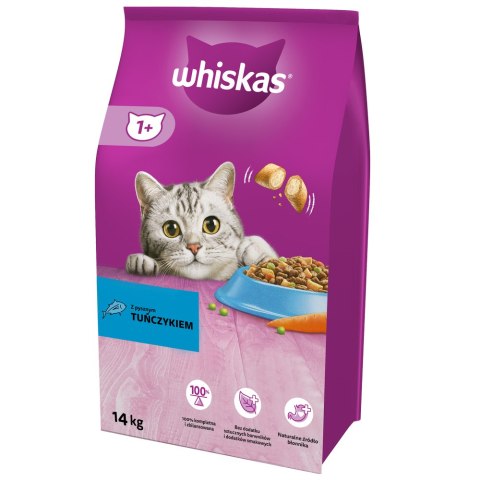 WHISKAS Karma Sucha Dla Kota 1+ Z Tuńczykiem 14kg Whiskas