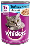 WHISKAS Mokra Karma Dla Kota 1+ Z Tuńczykiem W Galaretce 400g Whiskas
