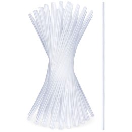 Słomki Przezroczyste Zestaw 50 szt. Wielorazowe 22 cm do Drinków VILDE