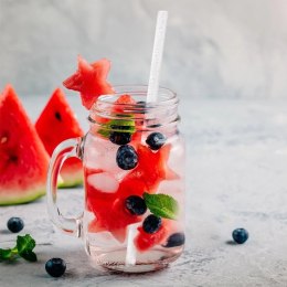 Słomki do Napojów Brokatowe Wielokrotny Użytek Zestaw 50 szt. ORION