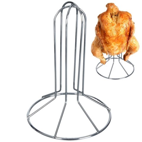 Stojak Metalowy do Pieczenia Kurczaka Kaczki Indyka 21 cm ORION