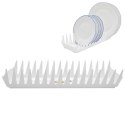 Stojak Ociekacz na 15 Talerzy Plastikowy Biały Organizer 39 cm ORION