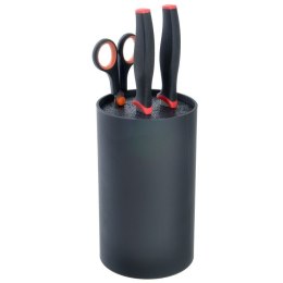 Stojak na Noże Uniwersalny Czarny BLACK 18 cm z Włosiem ORION