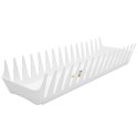 Stojak Ociekacz na 15 Talerzy Plastikowy Biały Organizer 39 cm ORION