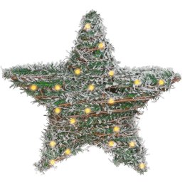 Stroik Gwiazda Ozdoba Świąteczna Świecąca 20 LED Wisząca Solidna VILDE 30cm