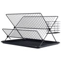 Suszarka na Naczynia Ociekacz do Naczyń Czarna VILDE 45 x 32 x 25,5 cm