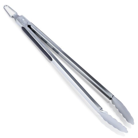 Szczypce Grillowe Stalowe Długie Antypoślizgowy Uchwyt 39 cm BBQ