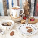 Talerz Deserowy Porcelanowy CHOINKA 20 cm ORION Dekor Świąteczny