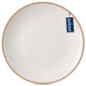 Talerz Obiadowy Płytki Ceramiczny Beżowy 27 cm ORION Kamionkowy Brzeg