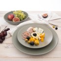 Talerz Obiadowy Płytki Ceramiczny Zielony Matowy 27 cm ORION
