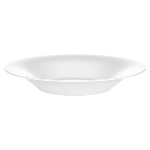 Talerze Obiadowe Głębokie Szkło Białe 400 ml 6 szt. VILDE 21,5 cm