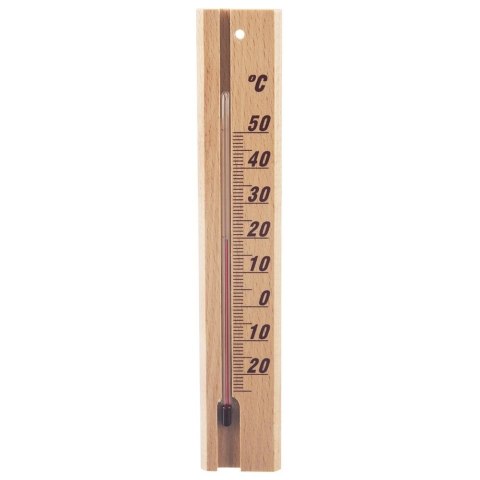 Termometr Uniwersalny Drewniany Brązowy ORION 20 cm Wewnątrz Zewnątrz