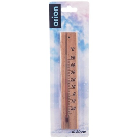 Termometr Uniwersalny Drewniany Brązowy ORION 20 cm Wewnątrz Zewnątrz