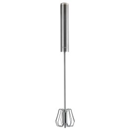 Trzepaczka Obrotowa Ręczna do Spieniania Mleka ORION 36 cm Stalowa