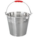 Wiadro Stalowe Nierdzewne 12 L ORION Ogrodowe Wielofunkcyjne 31 x 27 cm