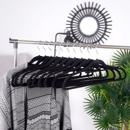 Wieszaki na Ubrania Czarne Obrotowe Welurowe STORAGE SOLUTIONS 10 szt.