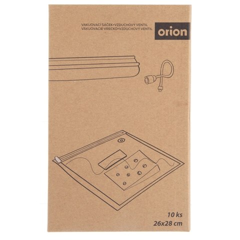 Woreczki Próżniowe Zestaw 10 szt. ORION Zawór Struna Mrożenie 28 x 26 cm