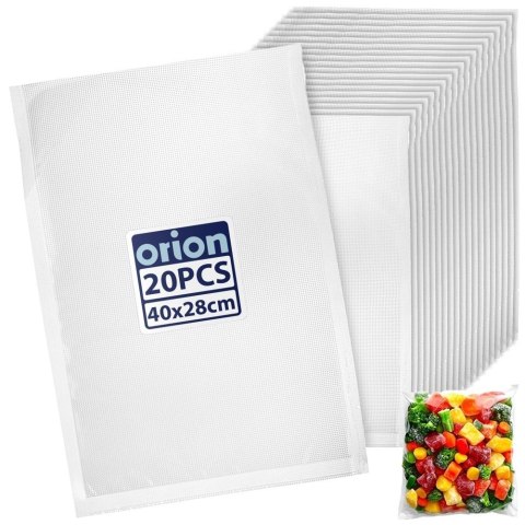 Worki do Zgrzewarki Próżniowej 20 szt 40 x 28 cm Sous-vide Moletowane