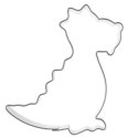 Wykrawacz do Ciastek Dinozaur 6,5 cm Stal Nierdzewna do Zmywarki