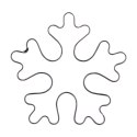Wykrawacz do Ciastek Płatek Śniegu 6 x 6 cm Stal do Zmywarki ORION