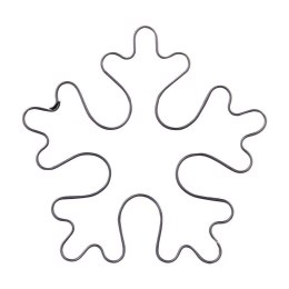 Wykrawacz do Ciastek Płatek Śniegu 6 x 6 cm Stal do Zmywarki ORION