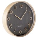 Zegar Ścienny 38 cm VILDE Okrągły Szary Płyta MDF Styl Klasyczny
