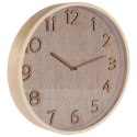 Zegar Ścienny Wiszący Okrągły Brązowy Dekoracyjny Ozdobny VILDE 38 cm