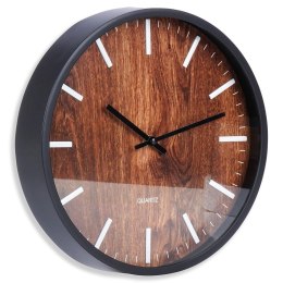 Zegar Ścienny Wiszący Okrągły Czarny Klasyczny do Salonu VILDE 29,5 cm