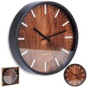 Zegar Ścienny Wiszący Okrągły Czarny Klasyczny do Salonu VILDE 29,5 cm