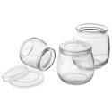 Zestaw 12 Pokrywek do Słoika Jogurt 55 cm Szczelna ORION Desery 130 ml