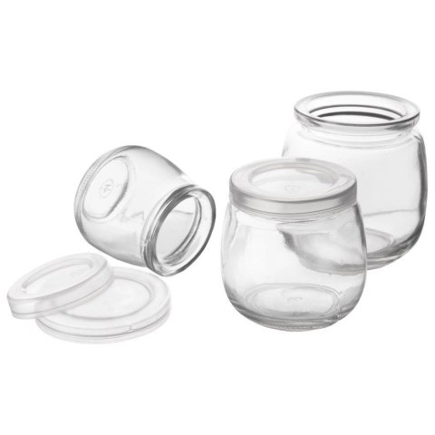 Zestaw 12 Pokrywek do Słoika Jogurt 62 cm Szczelna ORION Desery 200 ml